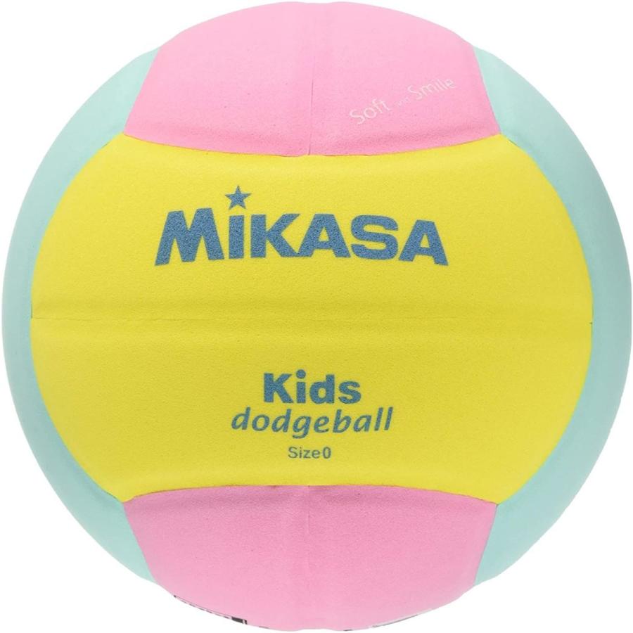 今ならほぼ即納！ ミカサ MIKASA スマイルドッジボール 0号 幼児~小学生向け 150ｇ 黄 ピンク 緑 SD00-YP 推奨内圧0.10~ 0.15 送料無料
