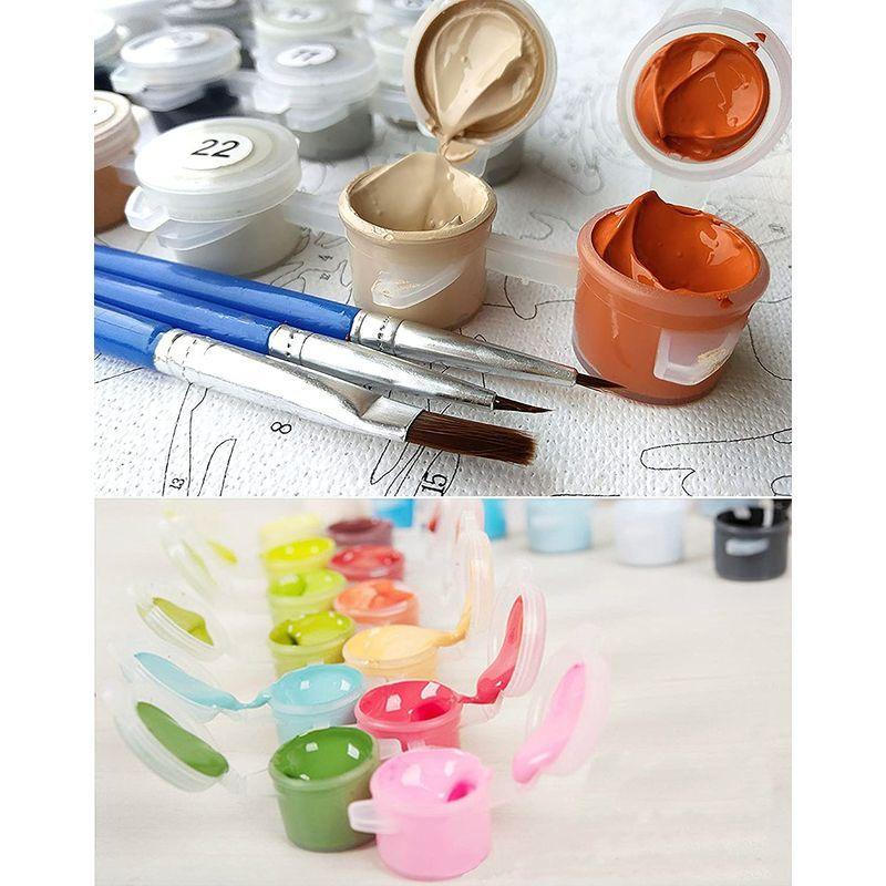 タイムセール Diy 数字油絵 キャンバスの油絵 大人の子供のためのギフト 数字キットでペイント ホームデコレーション ボラカイ島 40 50 Cm Balance Life Gr