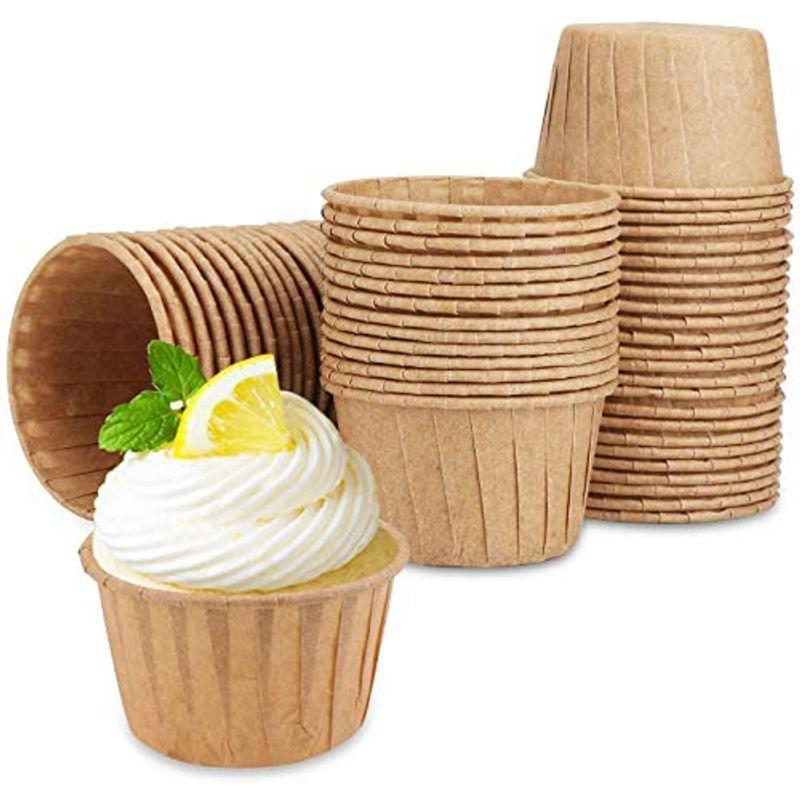 マフィン カップ 50枚 マフィン型 紙 おかず カップ ベーキングカップ 耐熱カップ 紙製 使い捨て ケーキ型 DIY 製菓用品 (50枚
