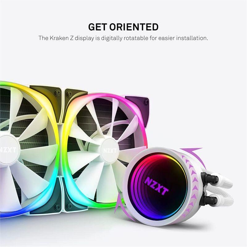 NZXT KRAKEN X63 ホワイト 簡易水冷CPUクーラー RGB対応 280mm RL