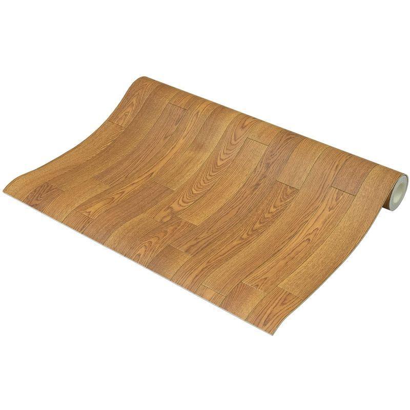 世界の フリーカット 敷くだけリメイク床シート 木目 ナチュラル 約90 800cm その他カーペット ラグ マット