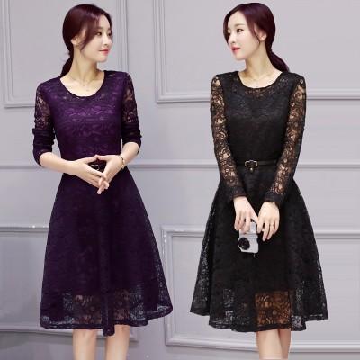 パーティードレス レースワンピース 長袖 半袖 結婚式 二次会 披露宴 謝恩会 発表会 膝丈 Dre0023 月島 通販 Yahoo ショッピング