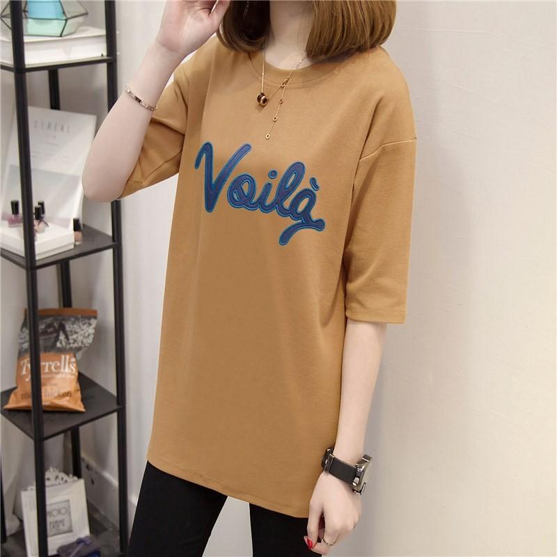 ロングtシャツ Tシャツ レディース カットソー 薄手 トップス 半袖tシャツ カジュアル Mid0006 月島 通販 Yahoo ショッピング