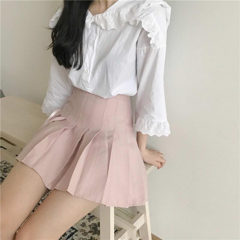 スカート ミニスカート ミニ丈 プリーツスカート サイドリボン かわいい 無地 ボトムス 春夏秋 Yar2523 月島 通販 Yahoo ショッピング