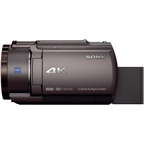 ソニー FDR-AX45A TI 4Kビデオカメラ Handycam ブロンズブラウン