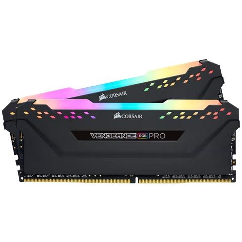 CORSAIR コルセア CMW32GX4M2E3200C16 DDR4 SDRAM 16GB×2枚組 DDR4-3200 VENGEANCE RGB PRO ブラック｜tsukumo-y2｜02