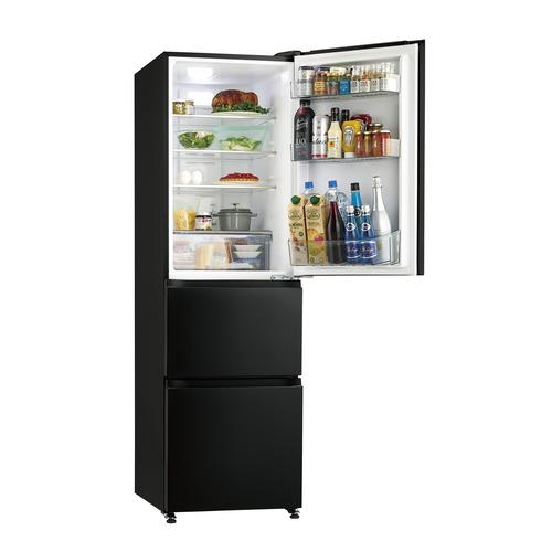 Haier JR-CV34C-K 冷蔵庫 3ドア 右開き 335L チャコールブラック 