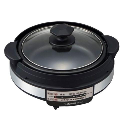 象印 ZOJIRUSHI グリル鍋 あじまる EP-SA10-BA ブラックの商品画像（Yahoo!ショッピング）