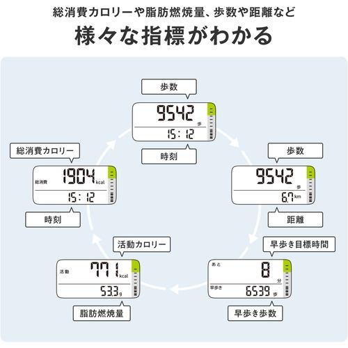 オムロン HJA-331T1-JBK オムロン活動量計 カロリスキャン ブラックHJA331T1JBK｜tsukumo-y2｜03