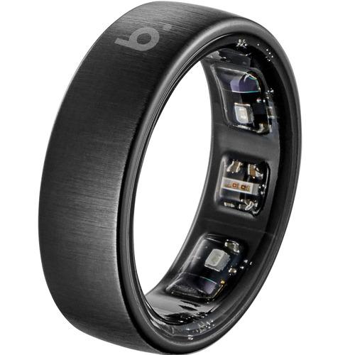 b.ring Pro スマートリング 健康管理 睡眠管理 チタン AI分析 Android iPhone対応 専用アプリ 最大7日間持続 IP68 5ATM 防水 歩数計 超軽量 ワイヤレス充電スタンド付き/ブラック US7号（日本基準13〜15号/内周55.0mm）の商品画像（Yahoo!ショッピング）