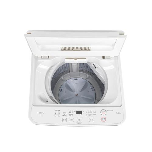 RORO YWMT55LW 全自動縦型洗濯機 RORO 容量 5.5kg : 404333018 