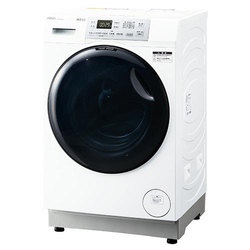 AQUA ドラム式洗濯機 左開き 洗濯8.0kg 乾燥4.0kg 幅幅59.5cm お湯洗い まっ直ぐドラム AQW-SD8A-L(W) ホワイト系 ヒートポンプの画像