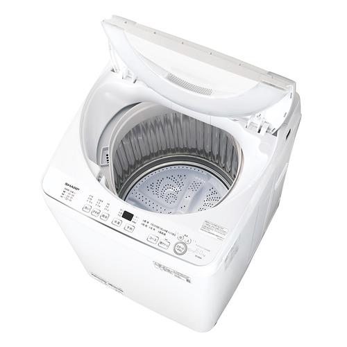 シャープ 全自動洗濯機 洗濯6.0kg 穴なし槽 ガンコつけおきコース ES 