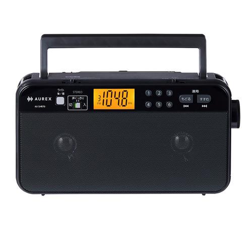 東芝 AX-SHR70(K) LEDライト付きホームラジオ 声くっきり機能搭載 高