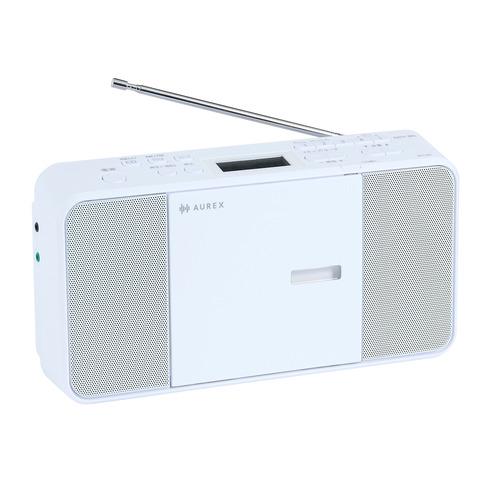 東芝 AX-C250(W) CDラジオ AUREX ワイドFM対応 スリープタイマー機能