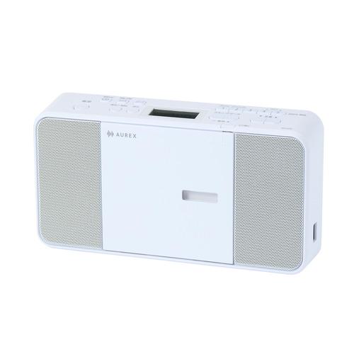 東芝 AX-C250(W) CDラジオ AUREX ワイドFM対応 スリープタイマー機能