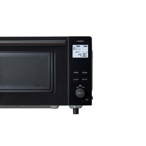 ツインバード DR-E220B オーブンレンジ リフライ機能搭載 20L ブラック