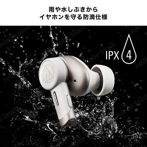 オーディオテクニカ ATH-TWX9MK2 BK 完全ワイヤレスイヤホン 左右分離