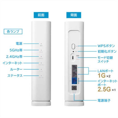 IOデータ WN-7D36QR Wi-Fi 7デュアルバンドルーター 2.5Gbps・IPv6対応