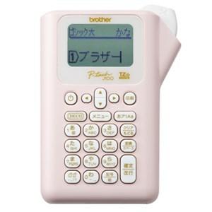 ブラザー PT-J100P ラベルライター ピンク｜tsukumo-y2