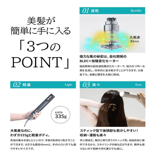 sanobi BL-HD1SB ダブルアクアイオンドライヤー シャドウブラック