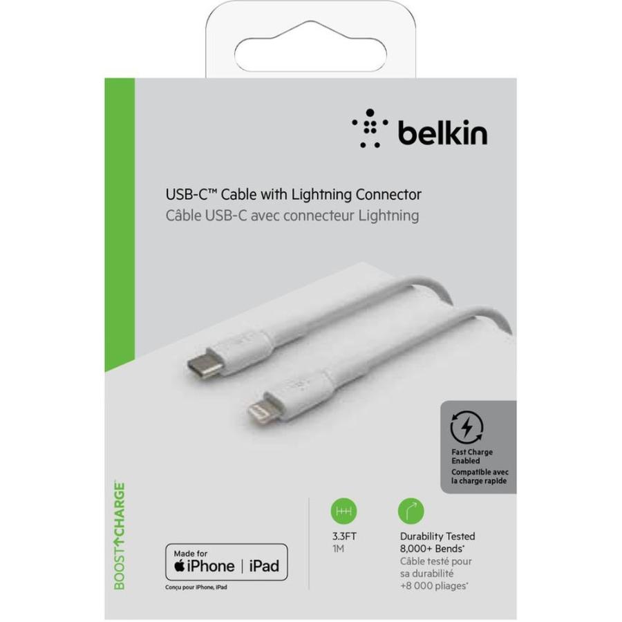 Belkin ベルキン CAA003bt1MWH USB-C to ライトニングケーブル ホワイト 1m CAA003BT1MWH｜tsukumo-y2｜02