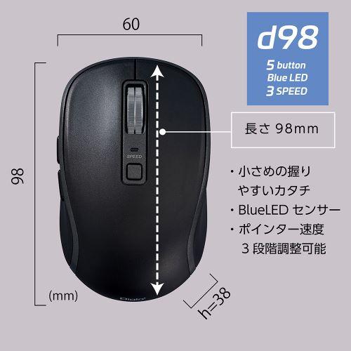 ナカバヤシ MUS-BKF217W Bluetooth静音5ボタンBlueLEDマウス ホワイト｜tsukumo-y2｜04