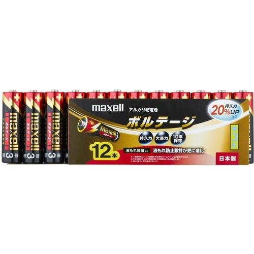 マクセル LR6(T) アルカリ乾電池「ボルテージ」 単3形　(12本シュリンクパック) 12P｜tsukumo-y2