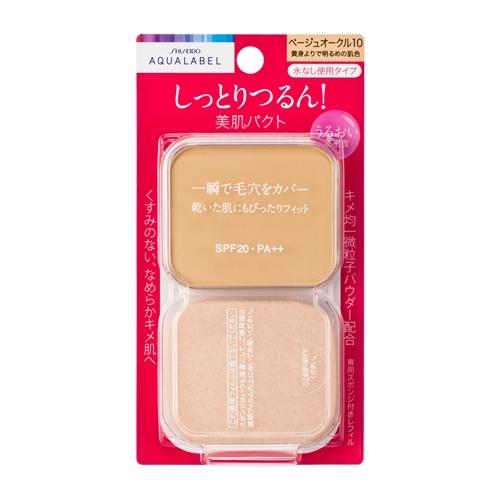 資生堂（SHISEIDO） アクアレーベル 保湿・肌あれケア モイストパウダリー ベージュオークル10 （レフィル） 黄みよりで明るめの肌色 (11.5g)｜tsukumo-y2