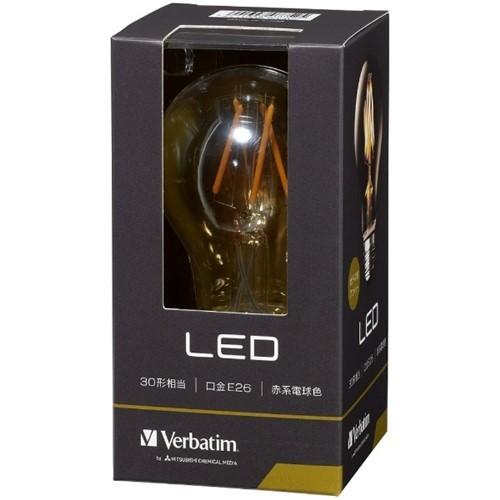 バーベイタム(Verbatim) LDA4R-G／FAV1 調光器非対応LED電球 アンバー 「バーベイタム」（一般電球形・全光束390lm／電球色相当・口金E26）｜tsukumo-y2