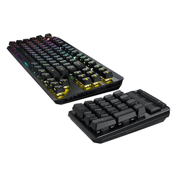 MA02 ROG Claymore II 有線/無線両対応 ゲーミング キーボード 光学スイッチ 英語配列 分離式テンキー MA02 ROG Claymore II 有線/無線両対応 ゲーミング キーボード 光学スイッチ 英語配列 分離式テンキー