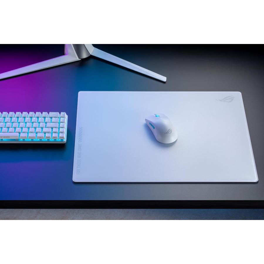 ASUS ROG Moonstone Ace L/ゲーミングマウスパッド ROG's first gaming mouse pad with tempered glass, 