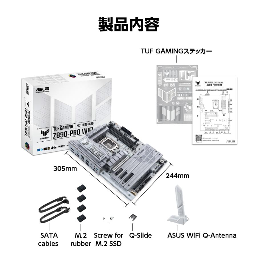 TUF GAMING Z890-PRO WIFI : ツクモ パソコン Yahoo!店 - 通販 - Yahoo