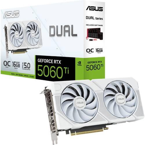 Dual GeForce RTX 5060 Ti 16GB GDDR7 White OC Edition DUAL
