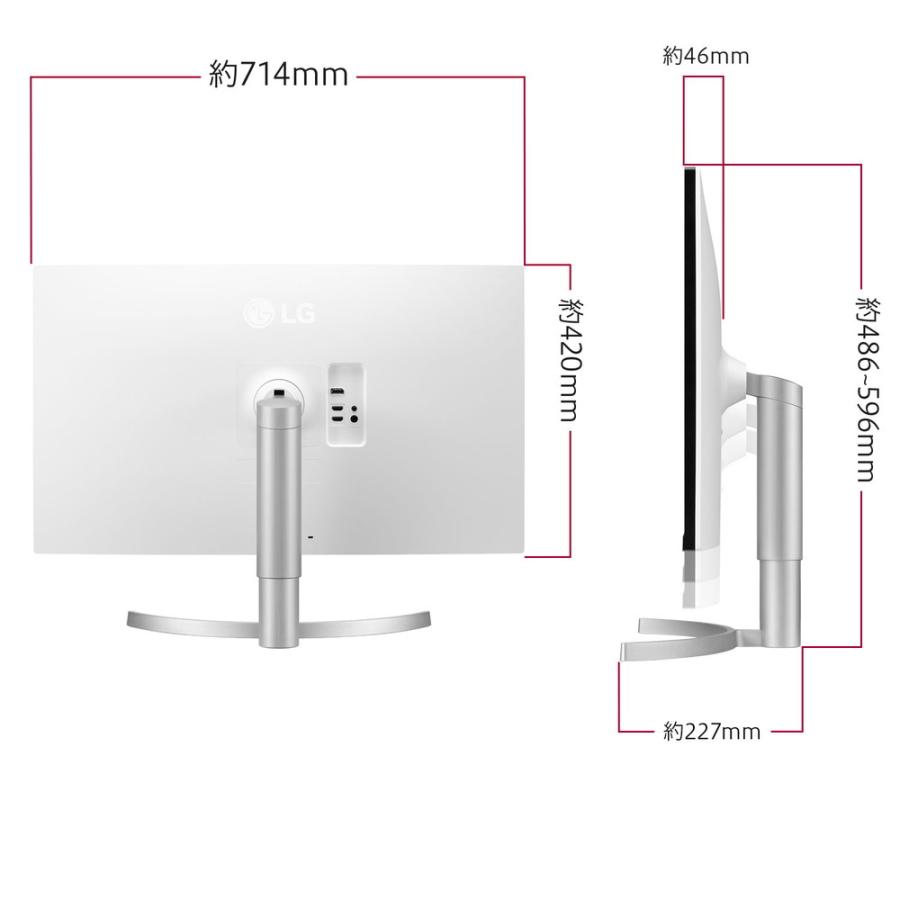 32UN650K-W 31.5インチ 4Kモニター IPSパネル : ツクモ パソコン 32UN650K-W 31.5インチ 4Kモニター IPSパネル : ツクモ パソコン