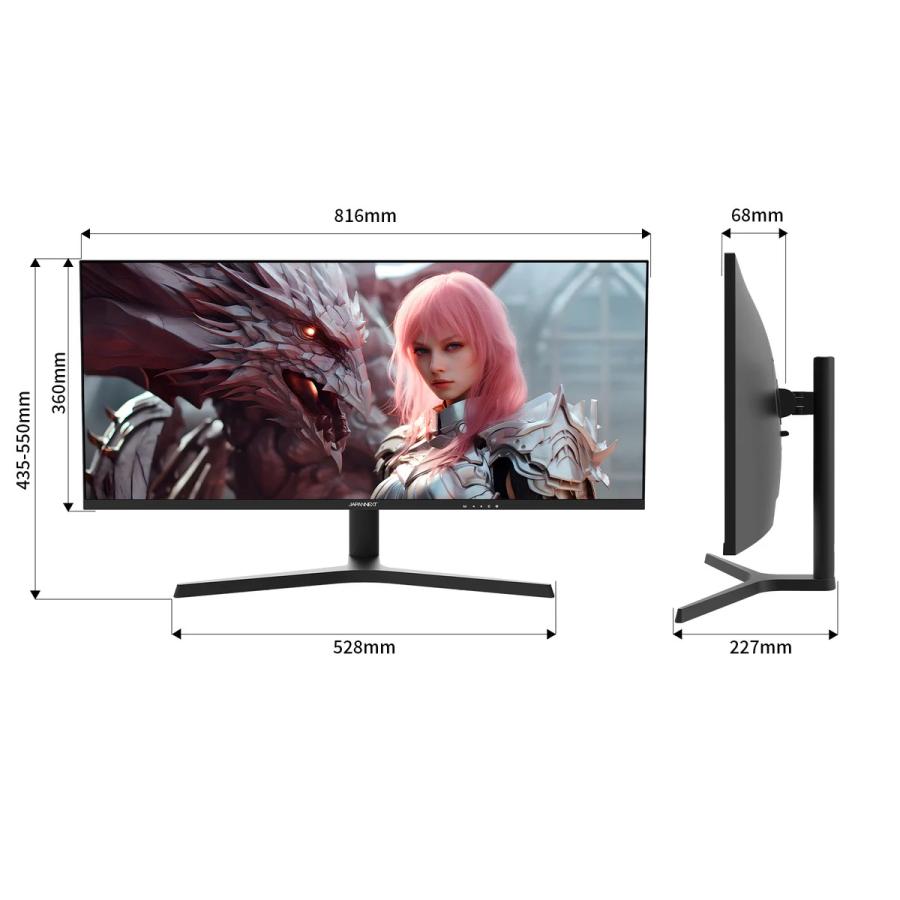 JN-IPS34G165UQ-HS 34インチ UWQHD(3440x1440) ゲーミング JN-IPS34G165UQ-HS 34インチ UWQHD(3440x1440) ゲーミング