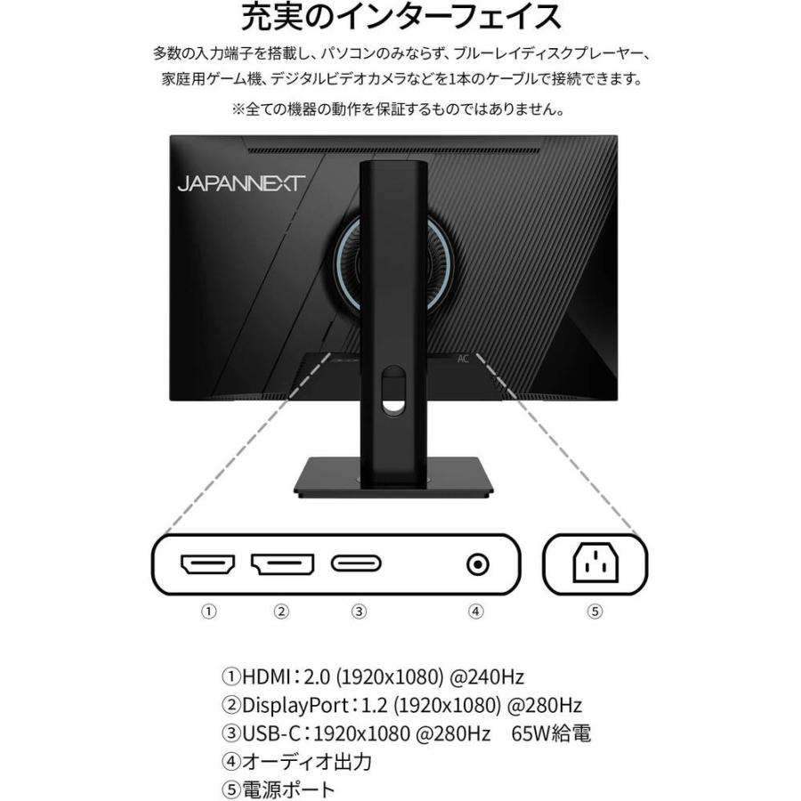 24.5″ 165Hz WQHDモバイルモニター 色むらあり 【公式通販】