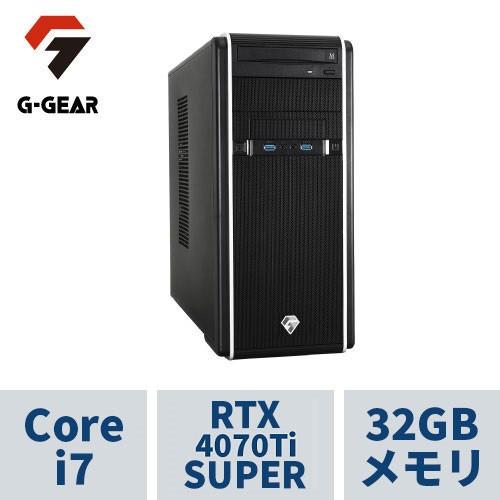 ゲーミングPC デスクトップ G-GEAR GA7J-G241B/NT3(Corei7-14700F 