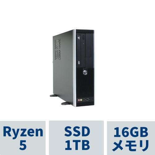 デスクトップPC AeroSlim RS5A-A222B/SP1( Ryzen5 5600G / 16GBメモリ 
