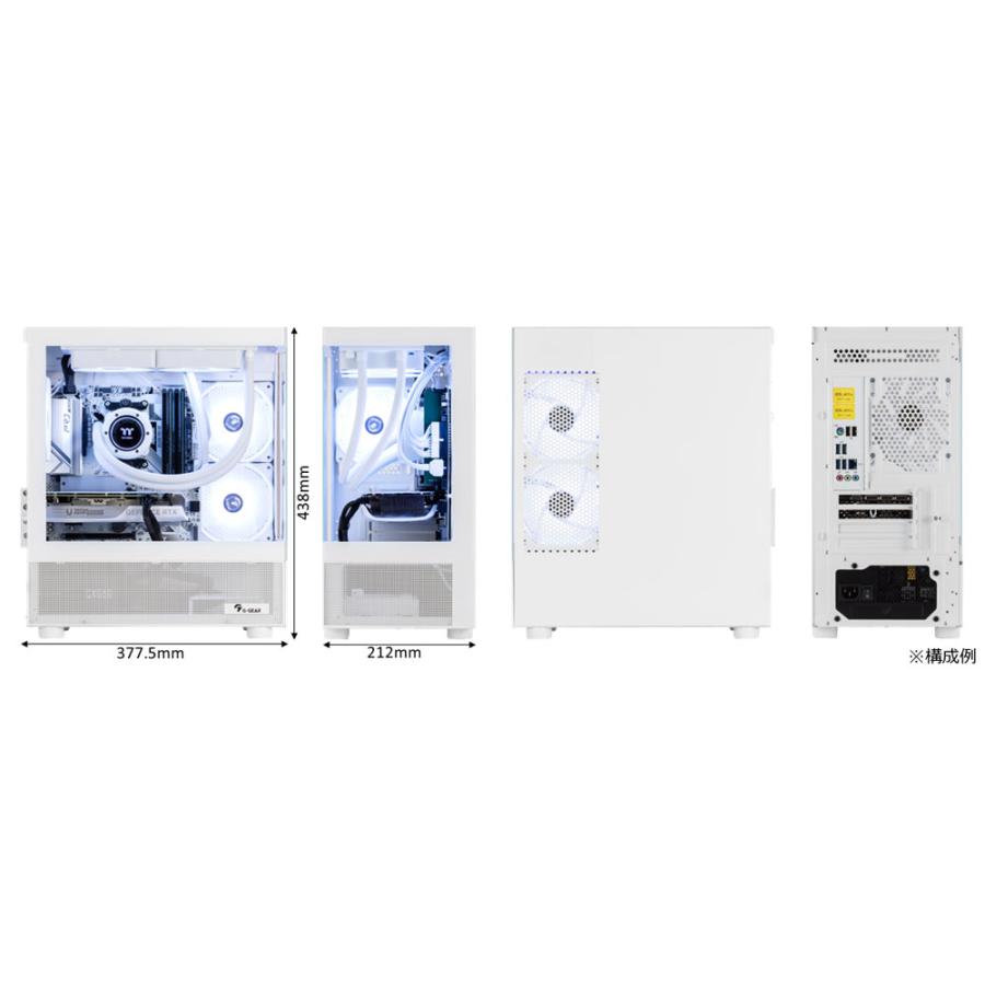 ゲーミングPC G-GEAR White GP5A-D260B/A/CP1 Ryzen5 /RTX5070 /32GB