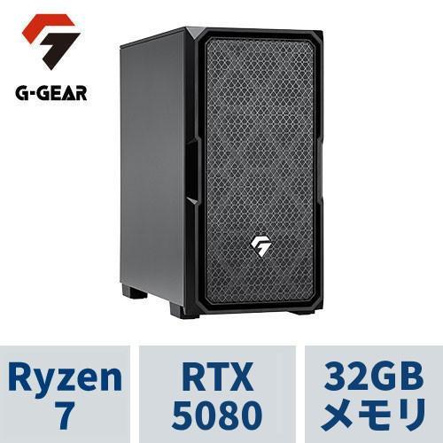 G-GEAR Ryzen 7 RTX 5080 32GBメモリ ゲーミングPC G-GEAR GE7A-L261BH/CP2 Ryzen7 9800X3D /RTX5080 /32GB