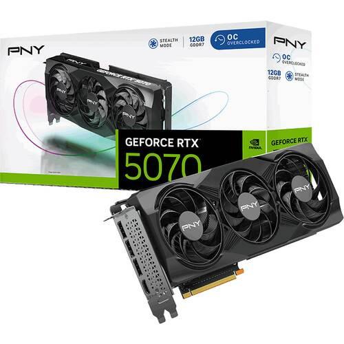 PNY GeFORCE RTX 5070 12GB Overclocked TripleFan VCG507012TFXPB1-O