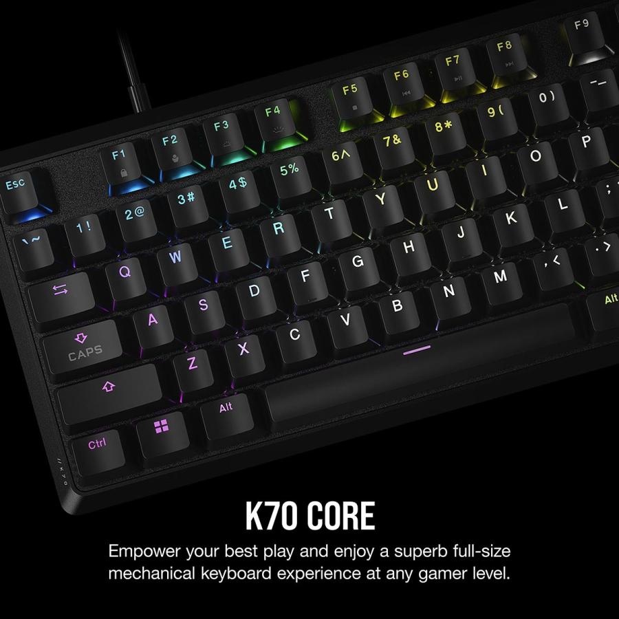 K70 CORE (CH-910971E-JP) 有線 日本語配列フルキー メカニカルゲーミングキーボード 赤軸_6