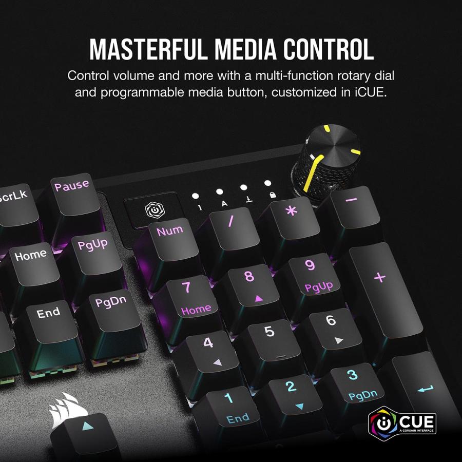 K70 CORE (CH-910971E-JP) 有線 日本語配列フルキー メカニカルゲーミングキーボード 赤軸_8