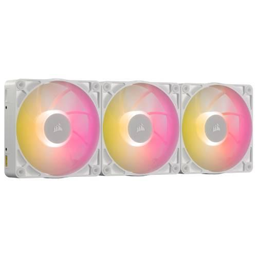 iCUE LINK RX120 MAX RGB WHITE Triple Fans Starter Kit CO-9051038