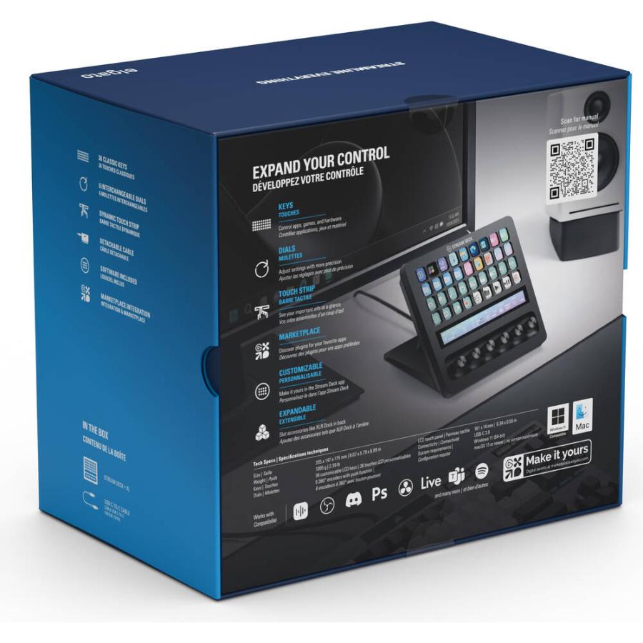 Stream Deck + XL [10GBX9901] 36キー+6ダイヤル コントロールデバイス
