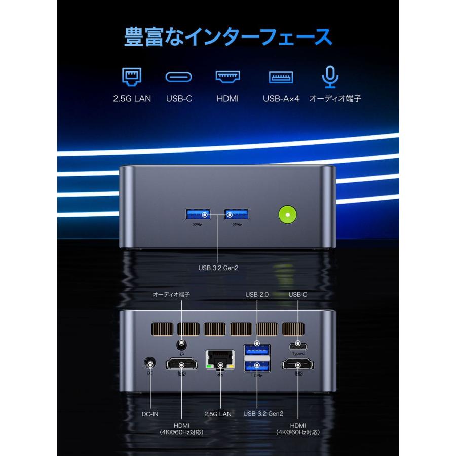 NucBox M3 Ultra [Core i7-12700H /RAM:32GB /SSD:1TB /Windows 11 Pro] GMK-M3 ULTRA-32/1T-W11Pro(12700H)の画像