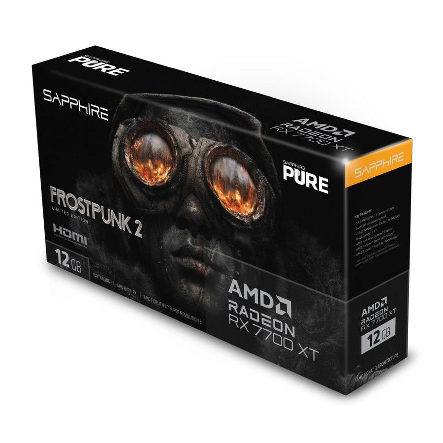 SAPPHIRE PURE AMD Radeon RX 7700 XT Frostpunk 2 Edition 12GB 