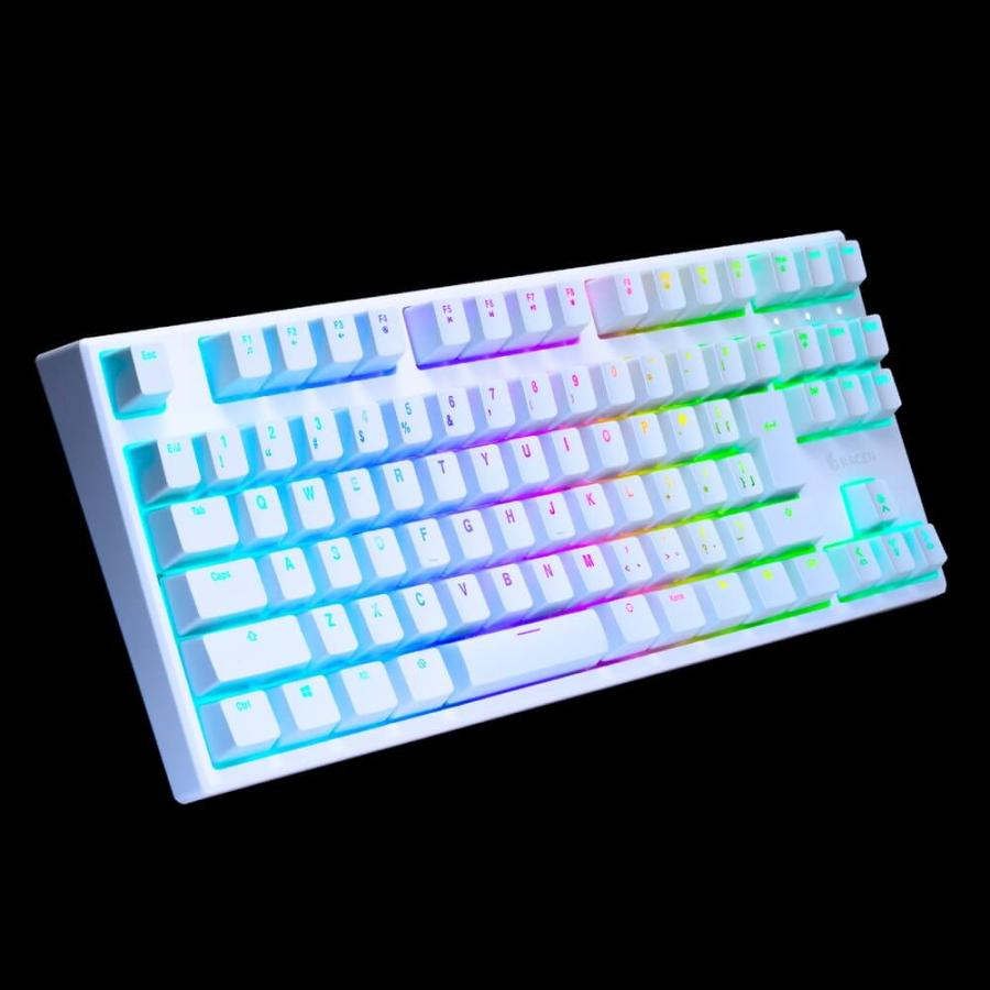 RACEN 磁気スイッチ式ゲーミングキーボード Mag Swift [CRC-GKMGRT01WT