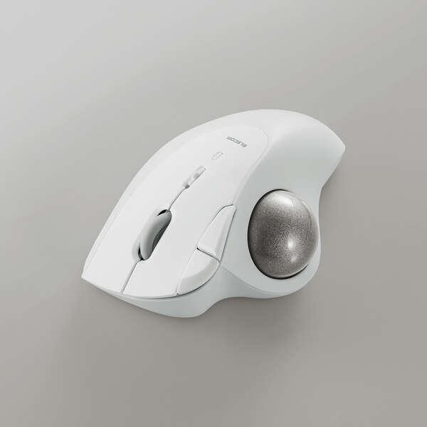M-IT11BRWH Bluetooth5.0トラックボール ”IST”5ボタン ベアリング